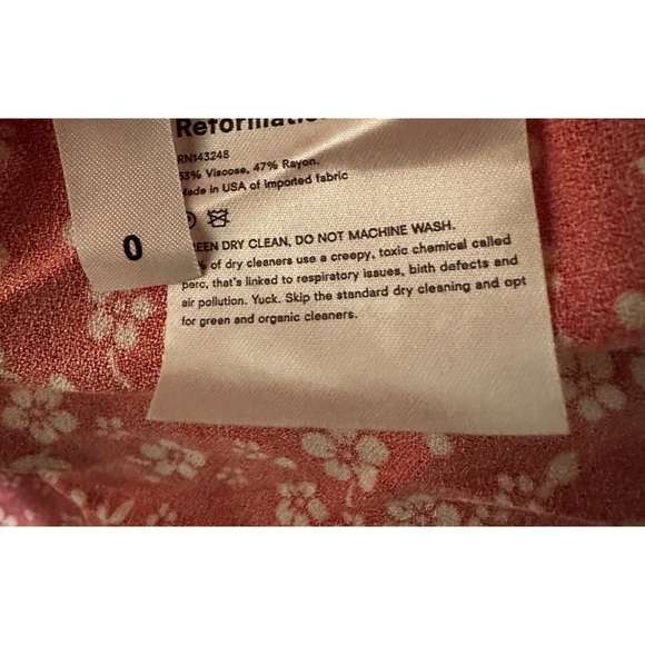 Reformation Kopa Floral Mini Sweetheart Dress size 0 - Picture 5 of 5